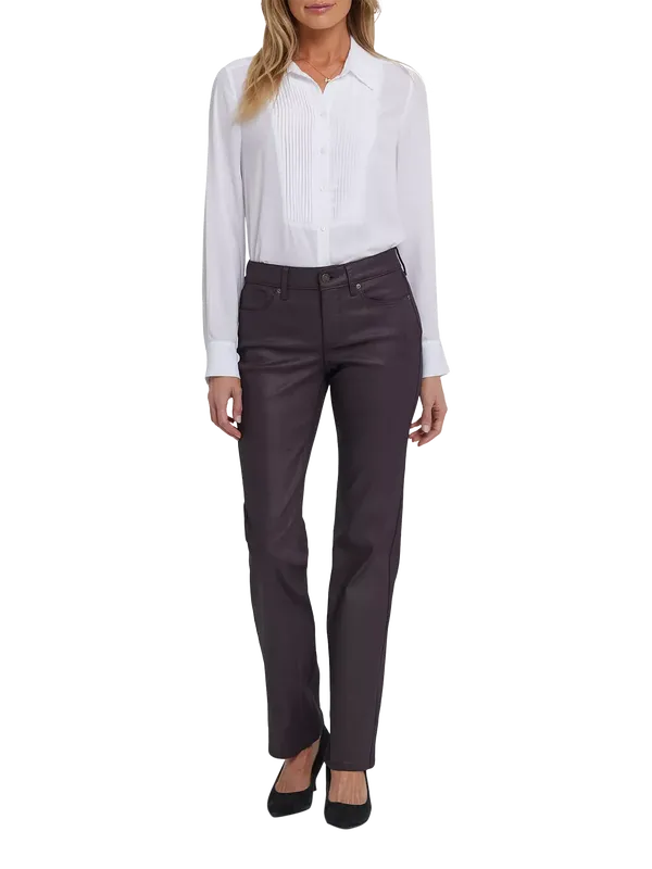 NYDJ Marilyn Coated Straight Jeans