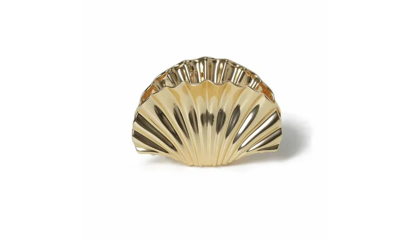 Freedom Gold-tone Large Shell Hair Claw