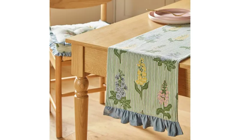 Argos Home Floral Stripe Table Runner