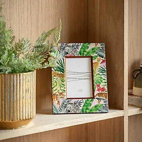 Matt Multicoloured Tropical Single Photo frame (H)24.2cm x (W)19.2cm