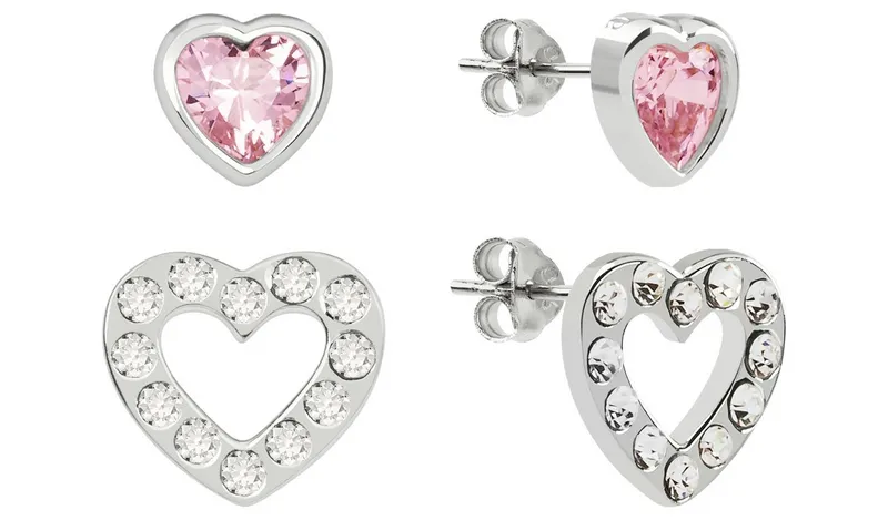 Radley Sterling Silver Heart Stud Earrings - Set of 2