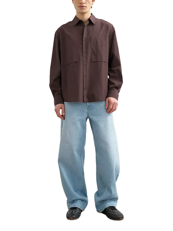 Topman Relaxed Fit Cotton Poplin Shirt