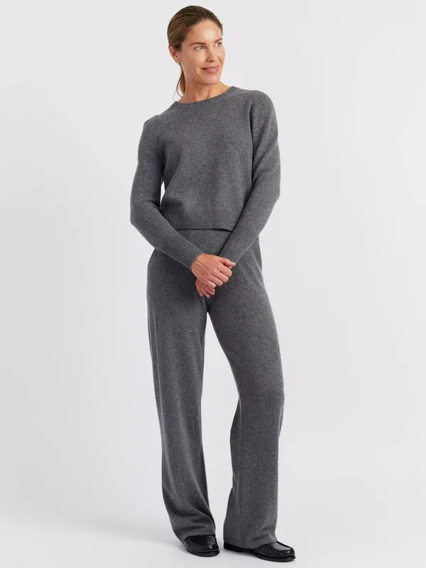 Chinti & Parker Pure Cashmere Wide-Leg Pants