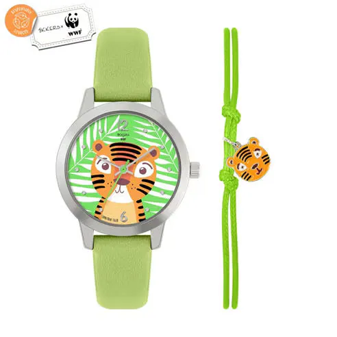 Tikkers Kids' Tikker x WWF Tiger Quartz Watch