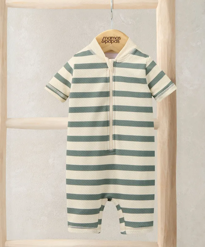 Mamas & Papas Stripe Short Sleeve Rashsuit