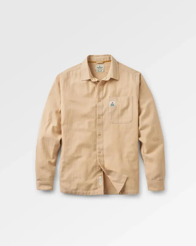 Passenger Clothing Arica Textured Cotton Shirt - Stone