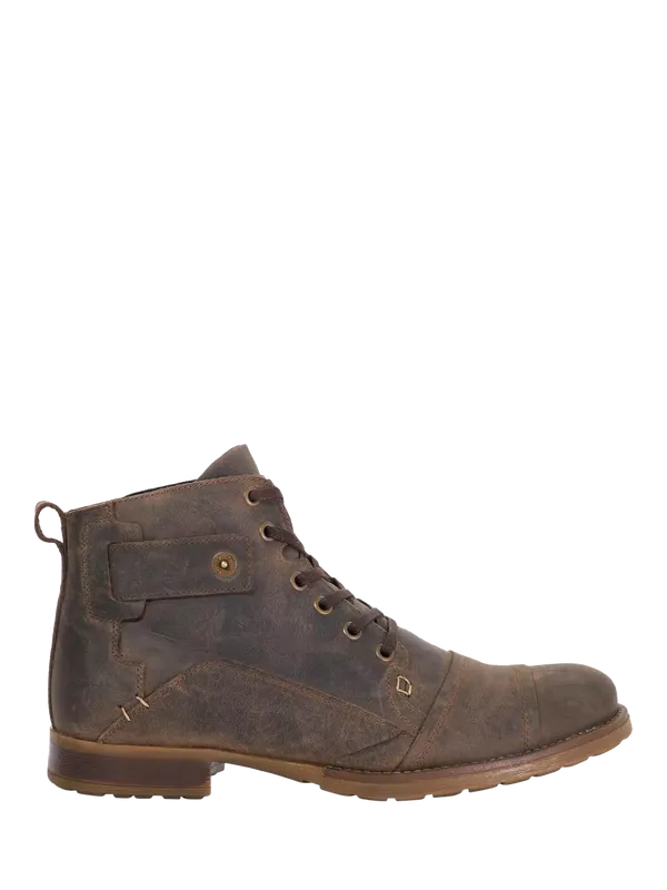Dune London Simon Wide Fit Leather Ankle Boots