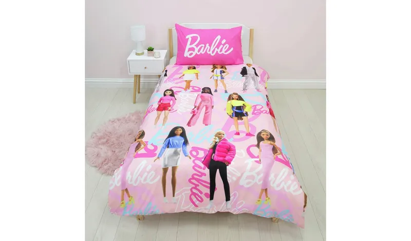Barbie Pink Kids Bedding Set - Double