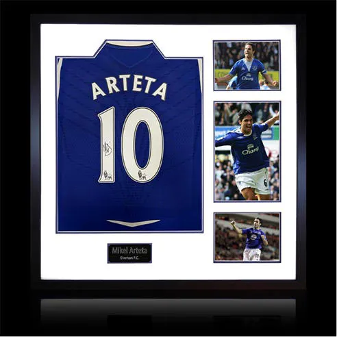 The Fan Cave Mikel Arteta Signed Everton Shirt Elite Frame