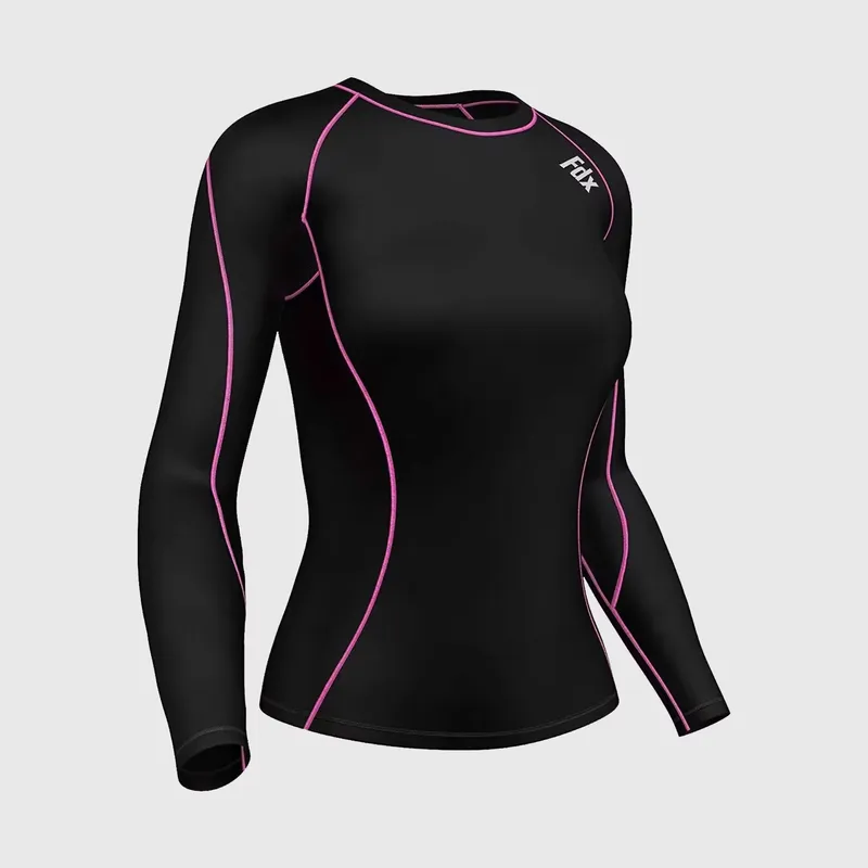 FDX Monarch Women’s Long Sleeve Compression Top Lightweight Running Gym Baselayer