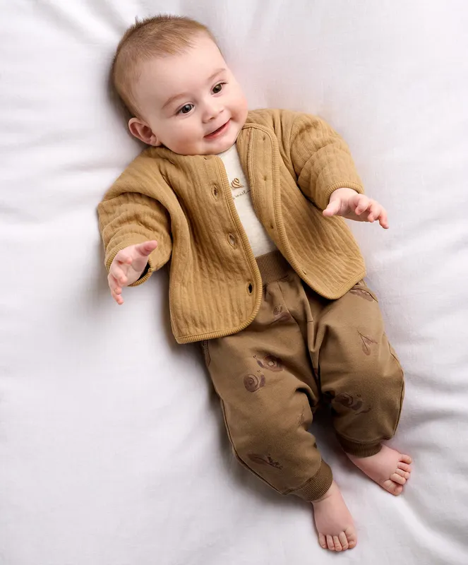 Mamas & Papas Snail Quilted Jacket & Joggers Set