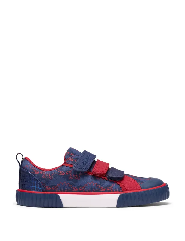 Clarks Foxing Dinosaur Riptape Trainers (7-9½ Small)