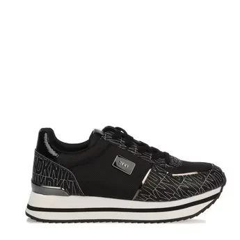 DKNY Davie Lace Up Wedge Trainers