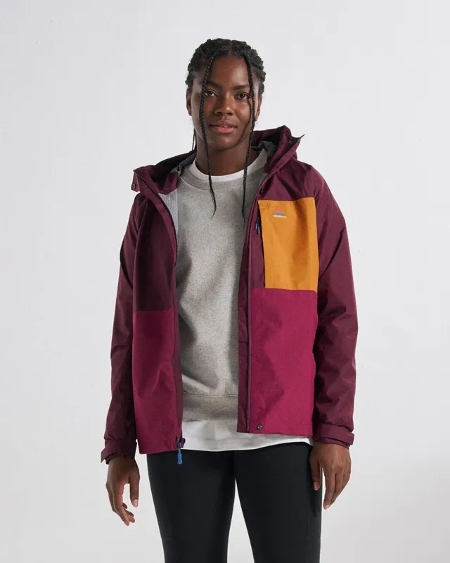 Passenger Clothing Trailscape Women's Waterproof Jacket - Fig/Wild Berry