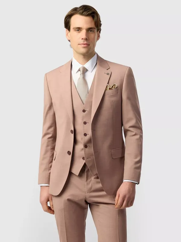 Ted Baker Liena Slim Fit Panama Blazer, Dark Pink