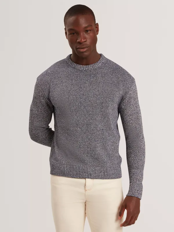 Ted Baker Charliz Cotton Blend Knit Jumper, Navy