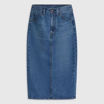 Levis High-Rise Back Slit Skirt