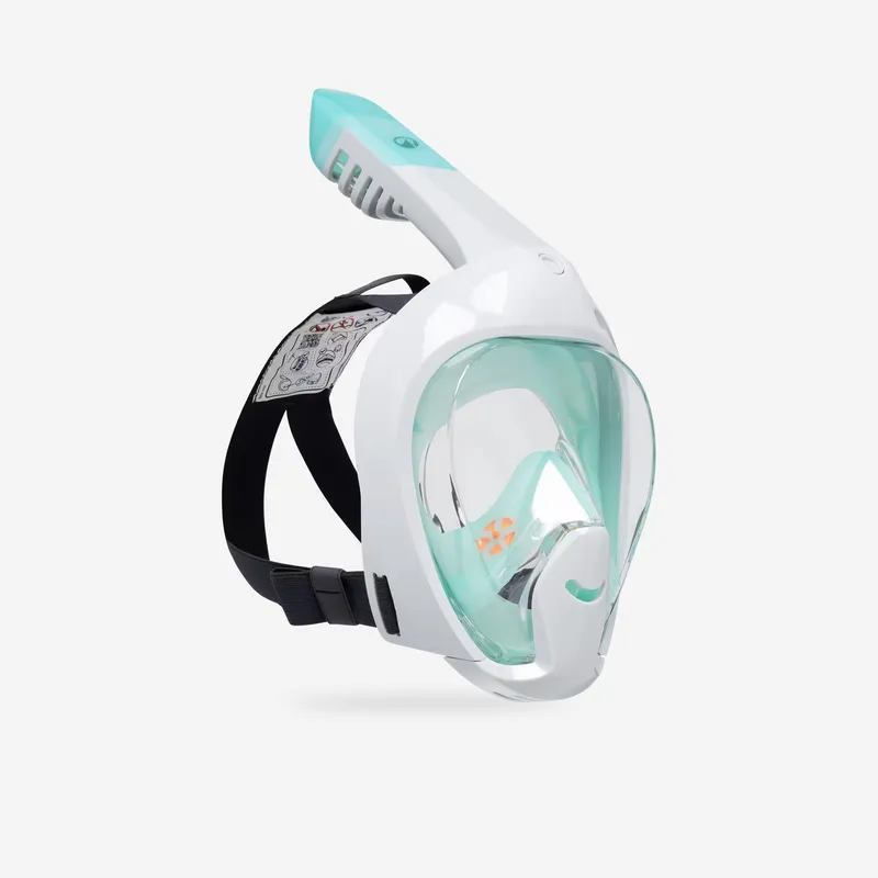 DECATHLON Kids’ Easybreath snorkelling surface mask XS (ages 6-10) NO BAG aquamarine green