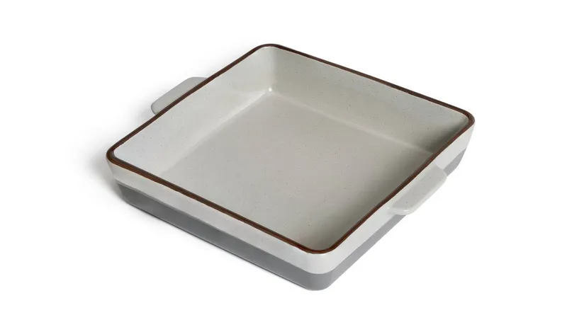 Habitat Speckle 27cm Square Ceramic Roaster