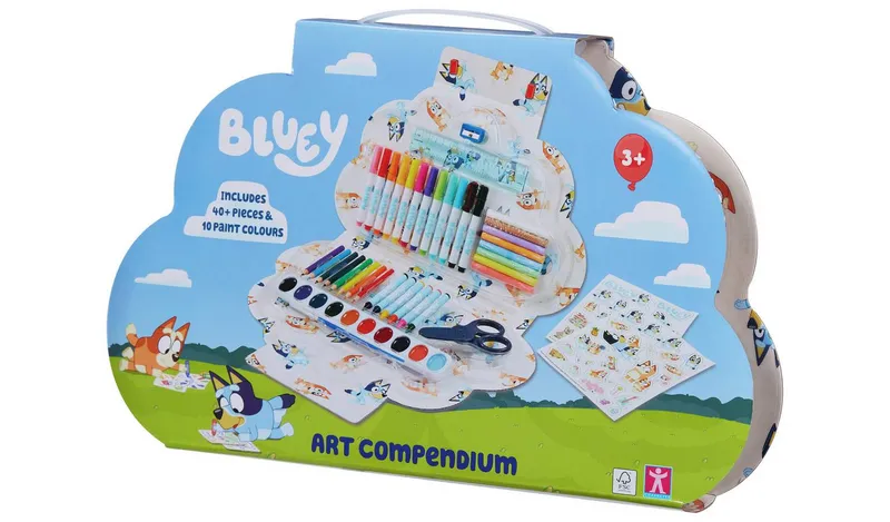 Bluey Art Compendium 50 Piece Activity And Craft Set 