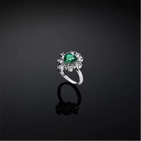 Chiara Ferragni Women's Emerald Band Ring