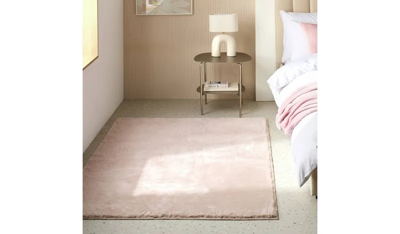 Habitat Cosy Soft Blush Rug