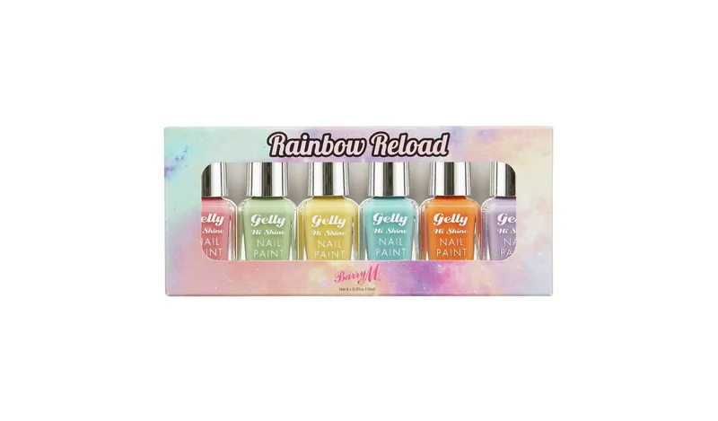 Barry M Cosmestics Rainbow Reload Nail Polish - Pack of 6