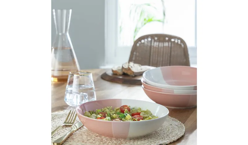 Habitat Dipped Stoneware Set of 4 Pasta Bowls