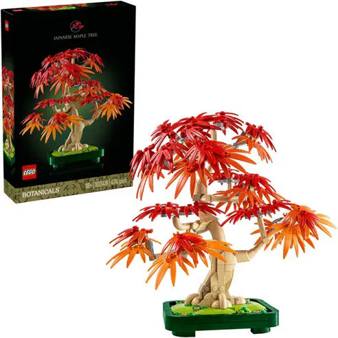 LEGO® Botanicals Japanese Red Maple Bonsai Tree Plant Decor 10348