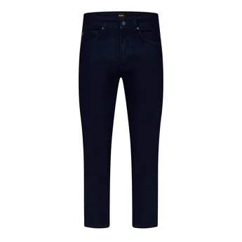Boss Mens BOSS Straight Denim Jeans with Logo Detail (ReMaine)