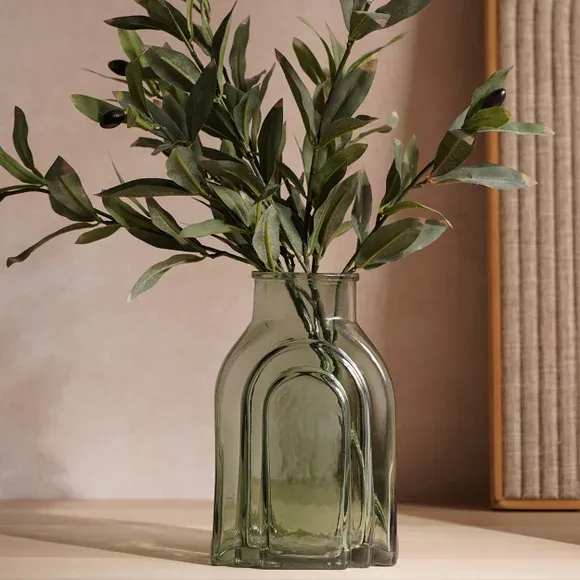 Hestia Wide Neck Glass Vase