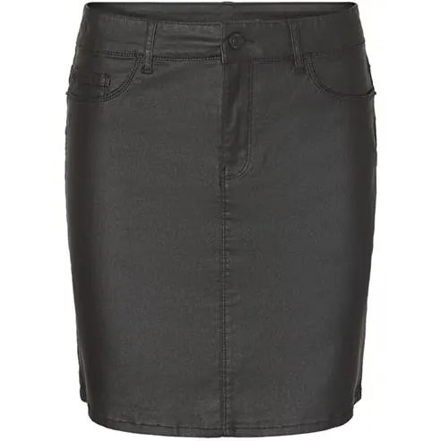 Vero Moda Petite VMSeven Coated Mini Skirt