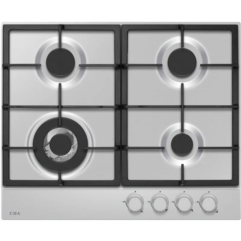 CDA HPG6200SS 4 Burner Gas Hob - Stainless Steel