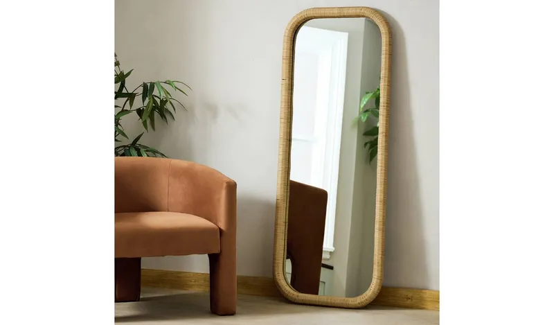 Habitat Rattan Full Length Wall Mirror - 150x60cm