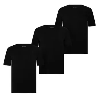 Boss Mens BOSS Bodywear 3 Pack Premium Cotton T-Shirts - Crew Neck