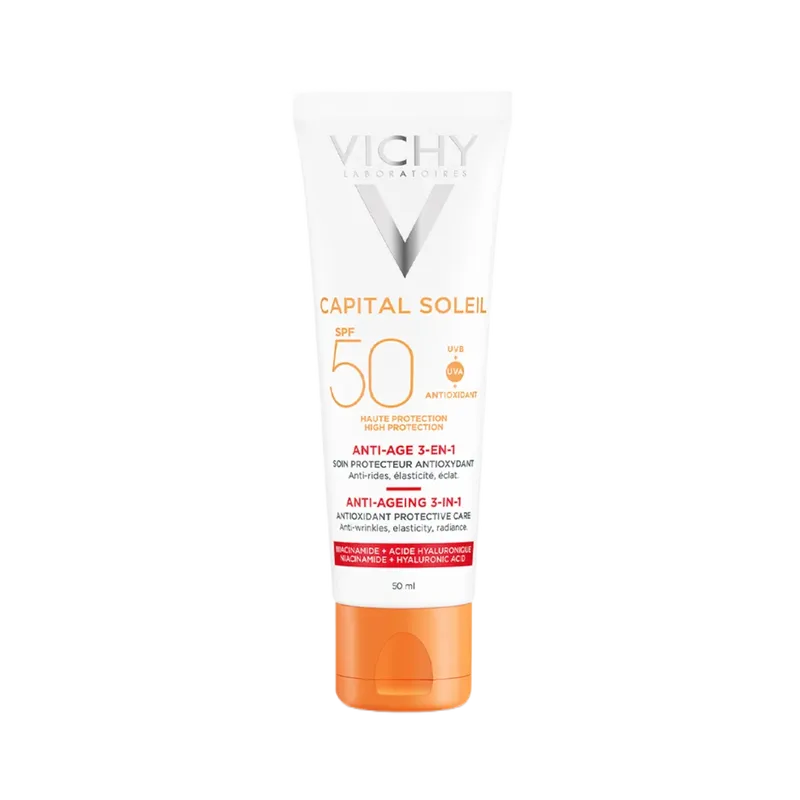 Vichy Capital Soleil Anti-Ageing 3-In-1 Daily Antioxidant Care SPF50
