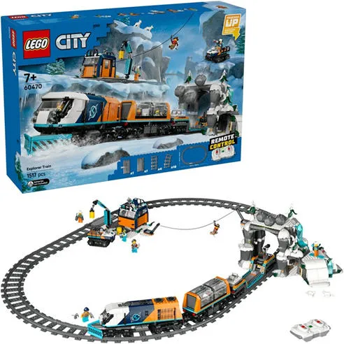 LEGO® City Explorers’ Arctic Polar Express Train Toy Vehicle Set 60470