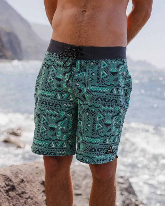 Passenger Clothing Cruiser Netplus® 19" Boardshort - Elemental Geo Arctic