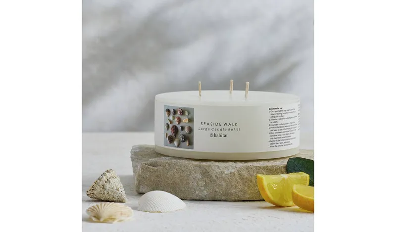 Habitat Wax Candle Refill - Seaside Walk