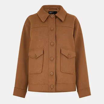 Nobodys Child Women's Talina Pocket Sherpa Relaxed Fit Jacket