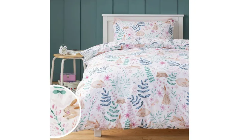 Argos Home Woodland White Kids Bedding Set - Toddler