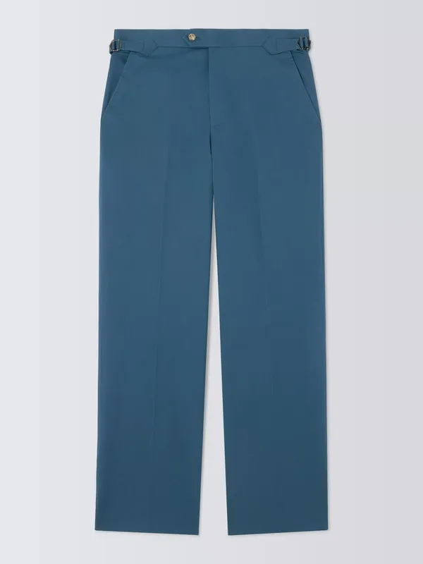 John Lewis Side Adjuster Cotton Blend Suit Trousers