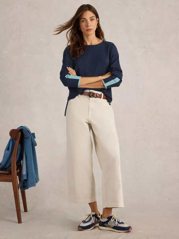 White Stuff Olive Organic Cotton Blend Jumper