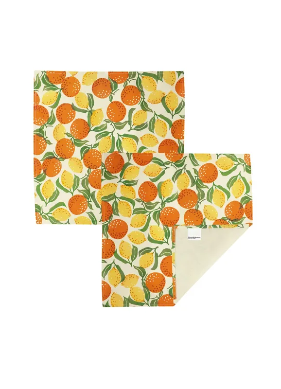 Emma Bridgewater Orange & Lemons Set Of 2 Napkins