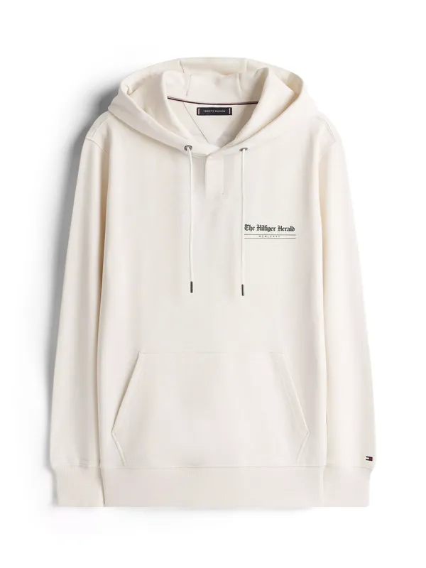 Tommy Hilfiger Adaptive Hilfiger Herald Hoodie, Ivory Petal