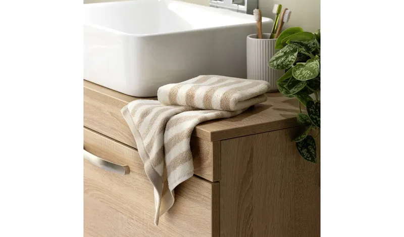 Habitat Stripe 2 Pack Face Cloth