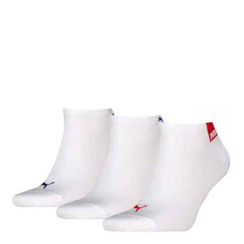 Puma Unisex Logo Cotton 3 Pack Trainer Socks