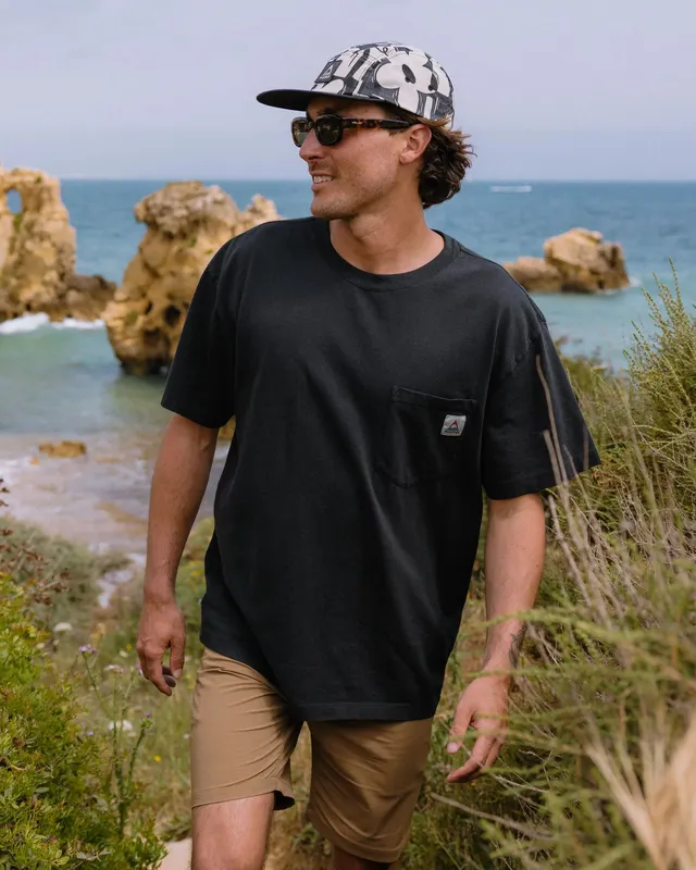 Passenger Clothing Heritage Relaxed Fit T-Shirt - Black