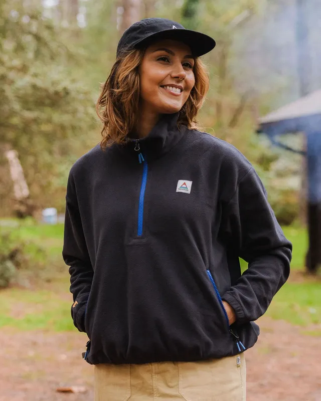 Passenger Clothing Ayla Micro Polartec® 1/4 Zip Fleece - Black
