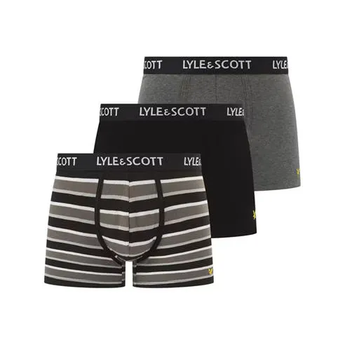Lyle and Scott Men's Ethan Cotton Mid-Rise Boxers 3 Pack